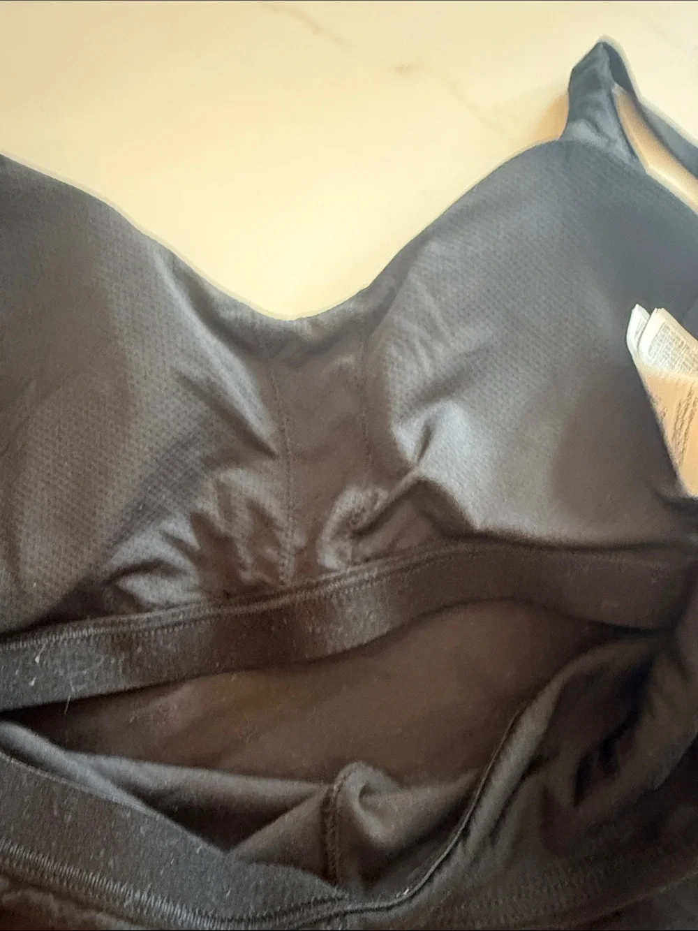 Athleta Black Wireless Bralette with Thin Adjustable Straps